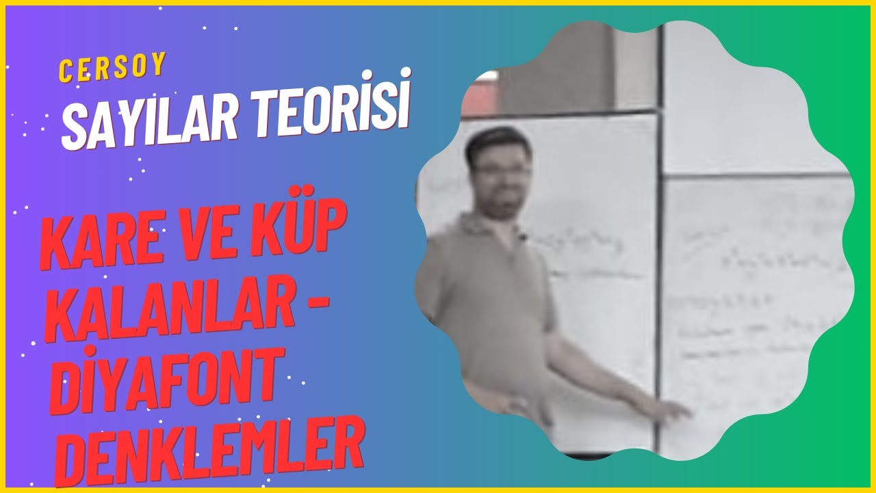 KARE VE KÜP KALANLARIN DİYAFONT DENKLEMLERDE KULLANIMI
