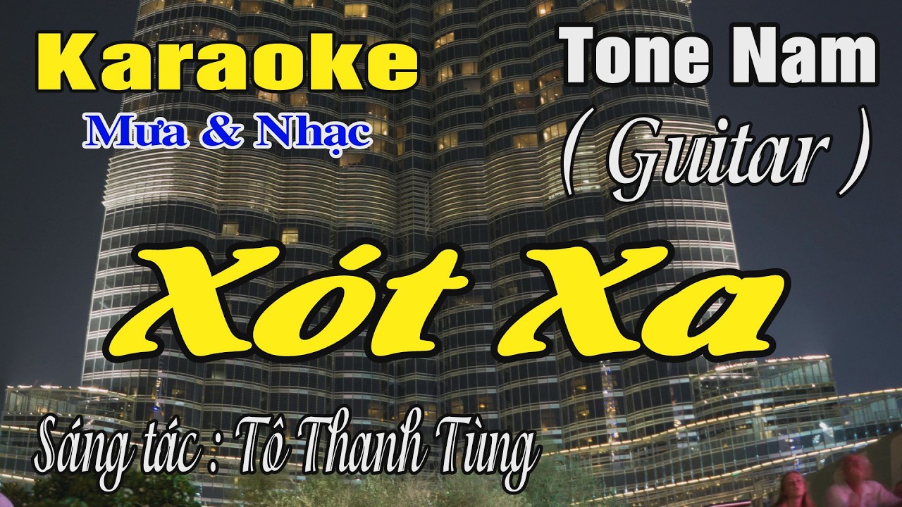 Karaoke Xót Xa Tone Nam ( Em ) Karaoke Mưa & Nhạc