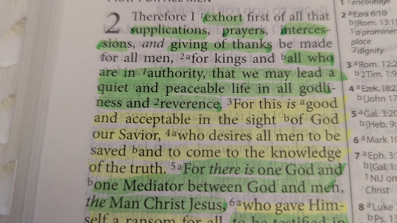 1st Timothy chapter 2-3