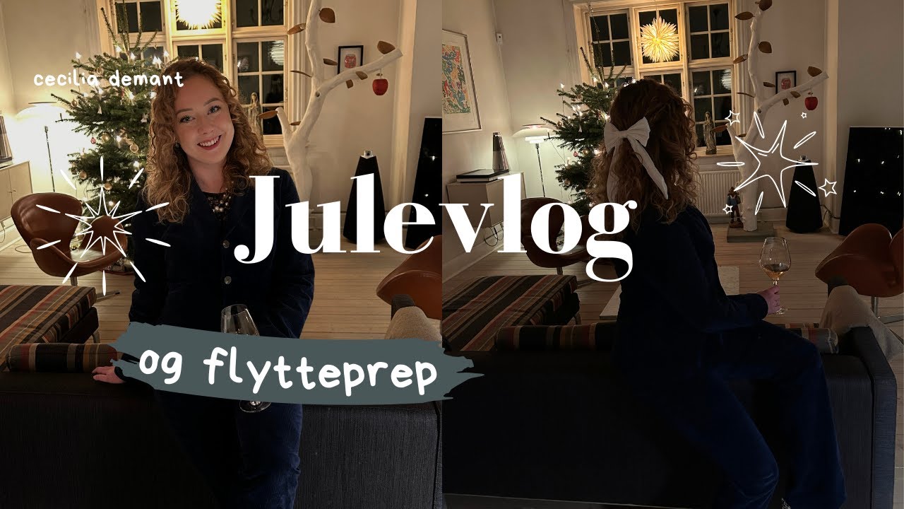 VLOG | Den hyggeligste jul, afskedsreception og farvel til min lejlighed 🤍