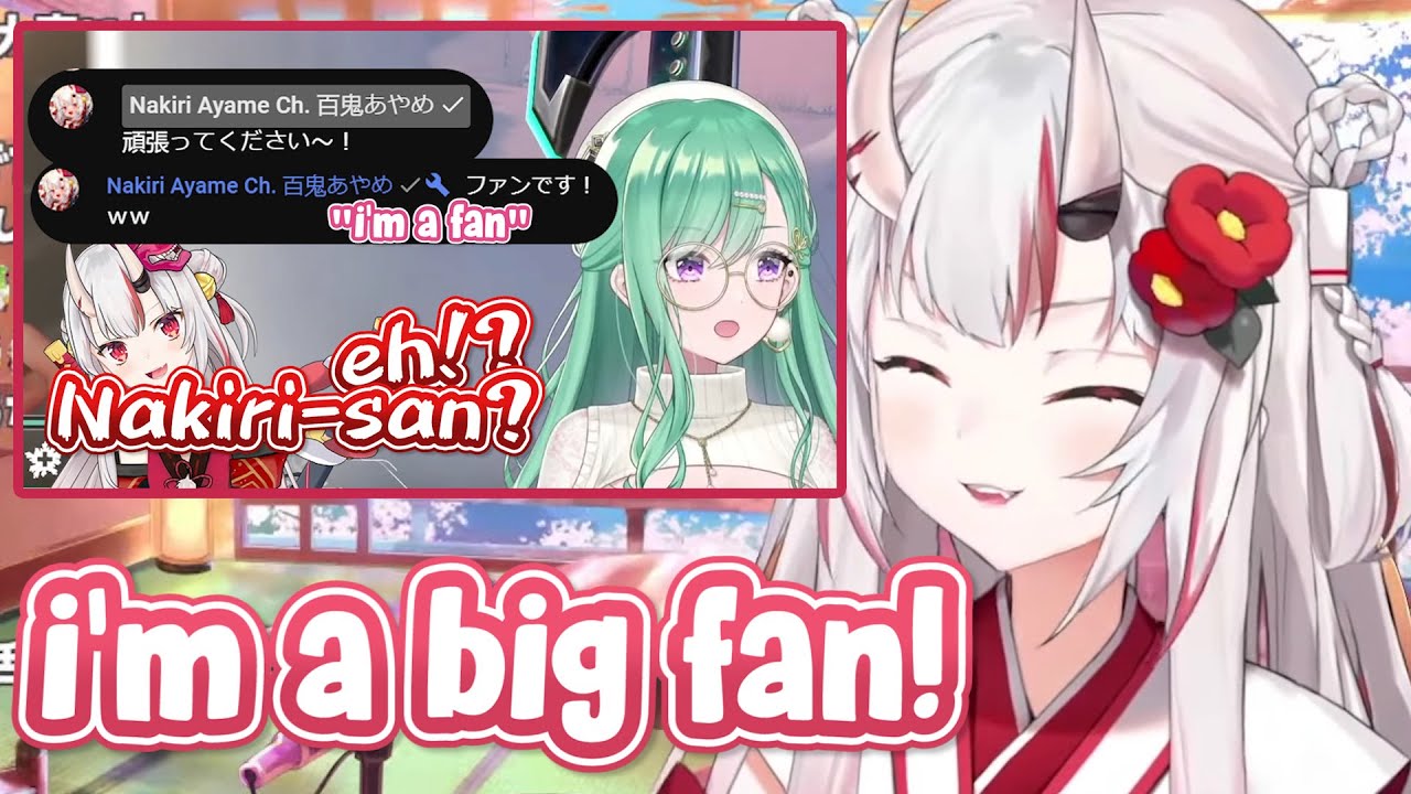 Ayame talks about why she suddenly appeared on Beni-sama's stream [Hololive ENG Sub - Nakiri Ayame]