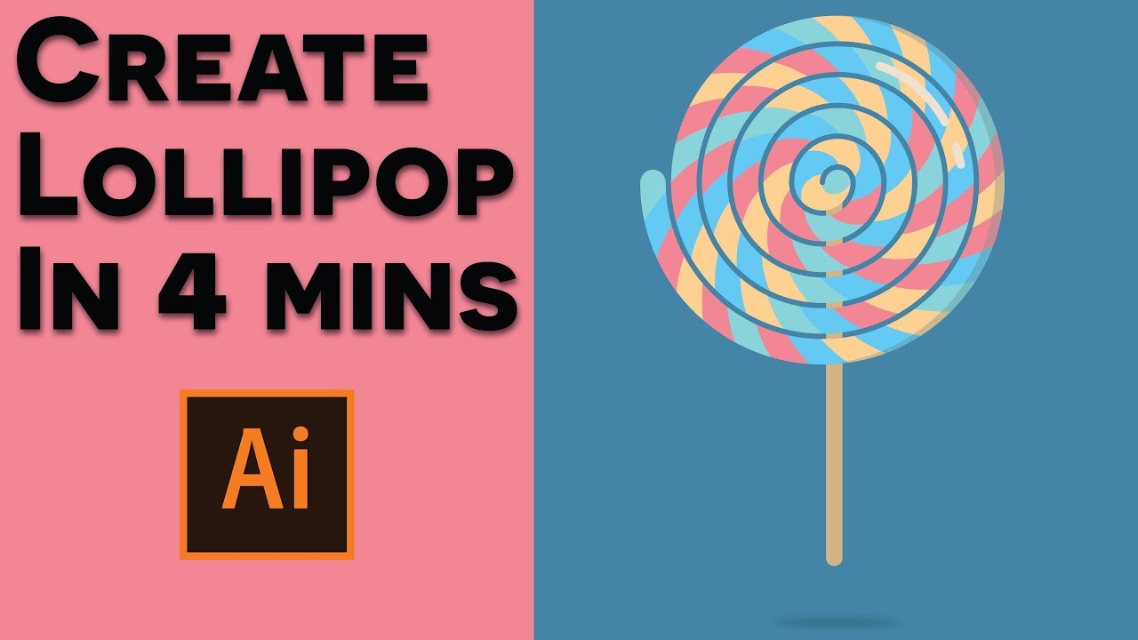 Learn to make Lollipop Easily | Adobe Illustrator ( Quick Tutorial)
