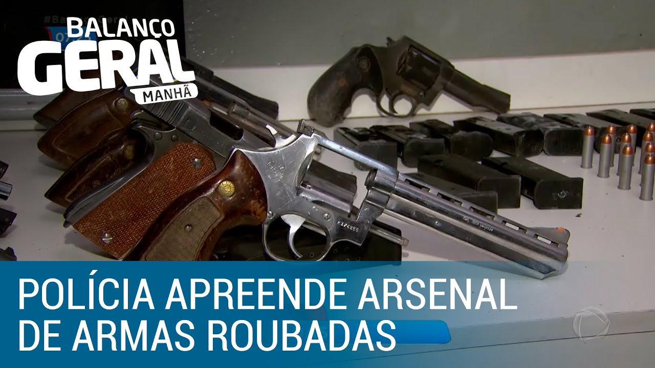 Polícia apreende arsenal de armas roubadas em Ibirité (MG)