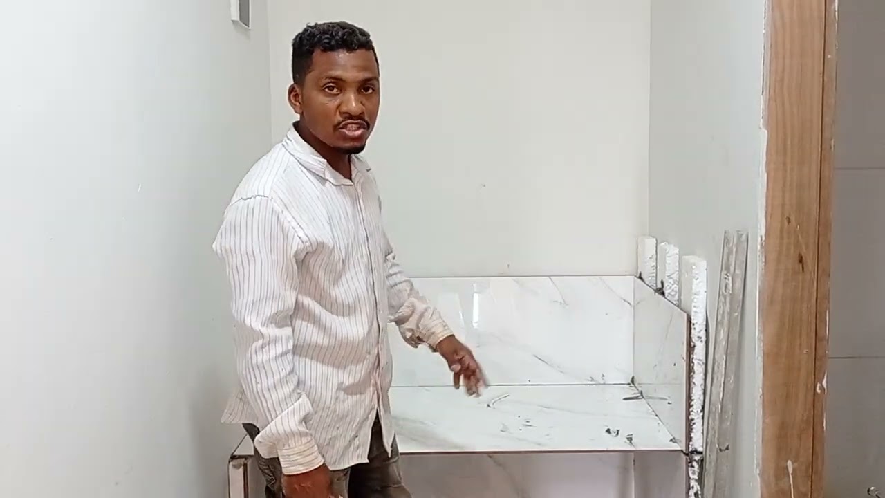 Fazendo uma pia de porcelanato