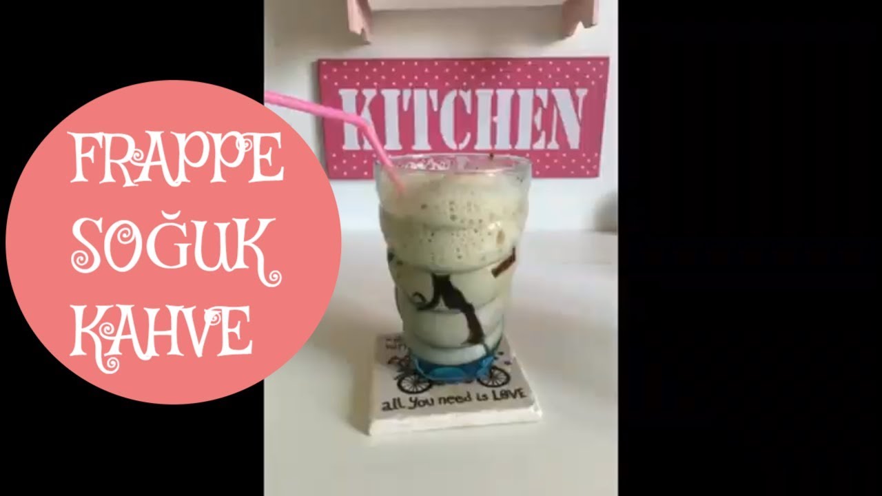 SOĞUK KAHVE NASIL YAPILIR? EVDE FRAPPE YAPMAK &Ccedil;OK KOLAY :)
