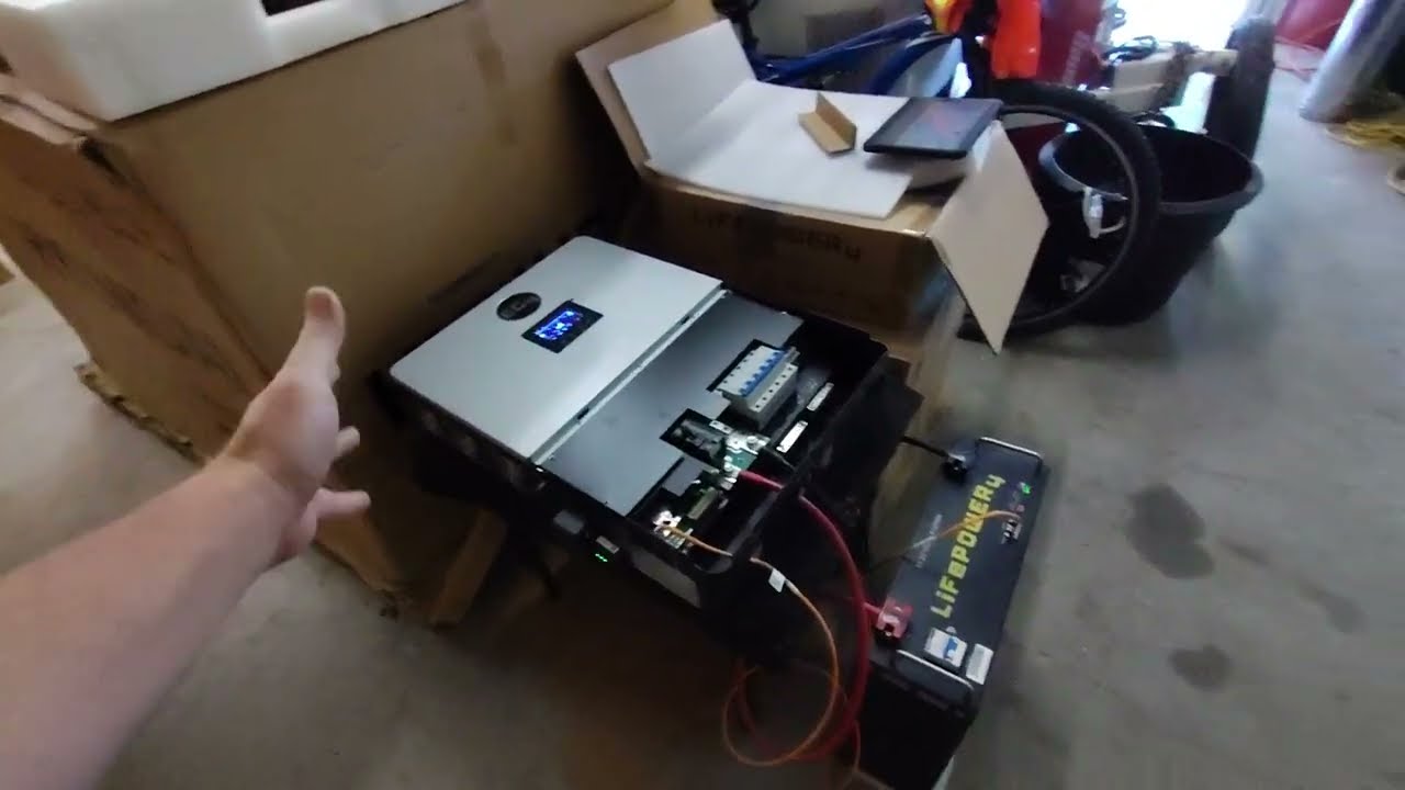 EG4 6000XP on one battery for setup