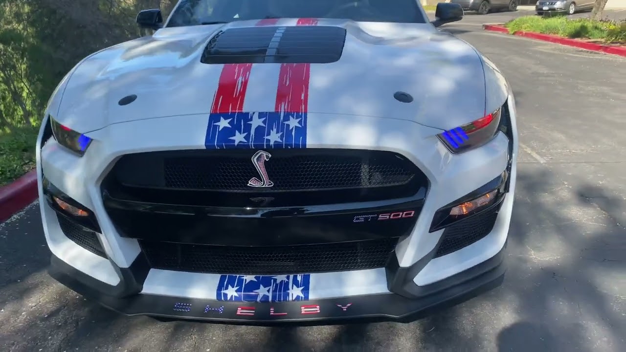 Laser Engraved Shelby Headlights by SW Lights