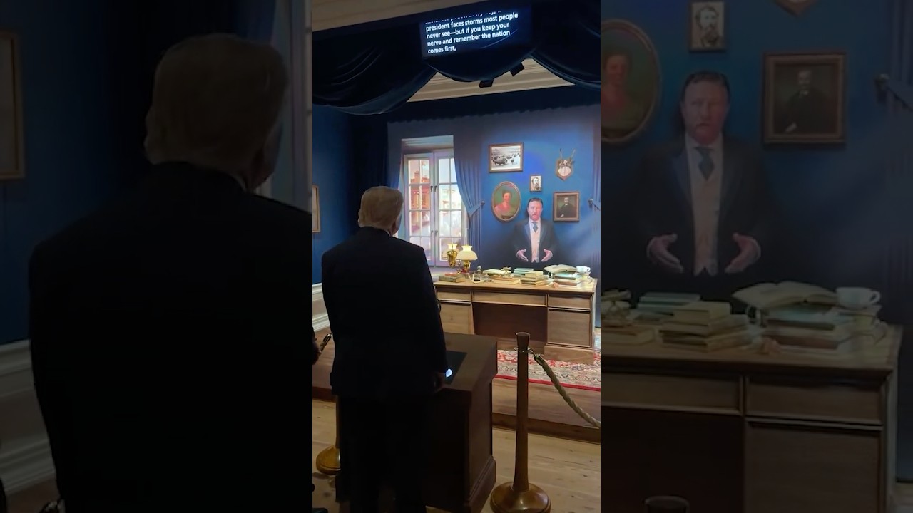 Трамп беседует с ИИ-версией Теодора Рузвельта в президентской библиотеке
