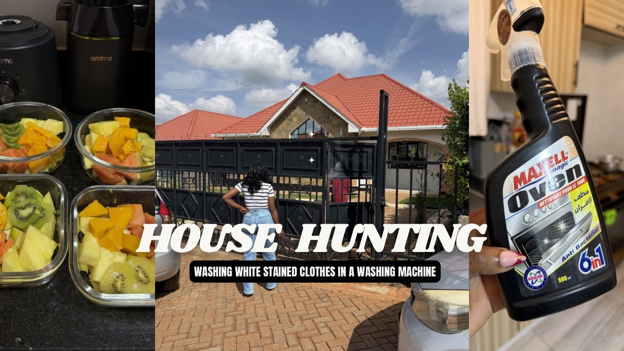 HOW TO WASH WHITE CLOTHES IN THE WASHING MACHINE/house hunting/kenyan passport #home #lifestylevlog 