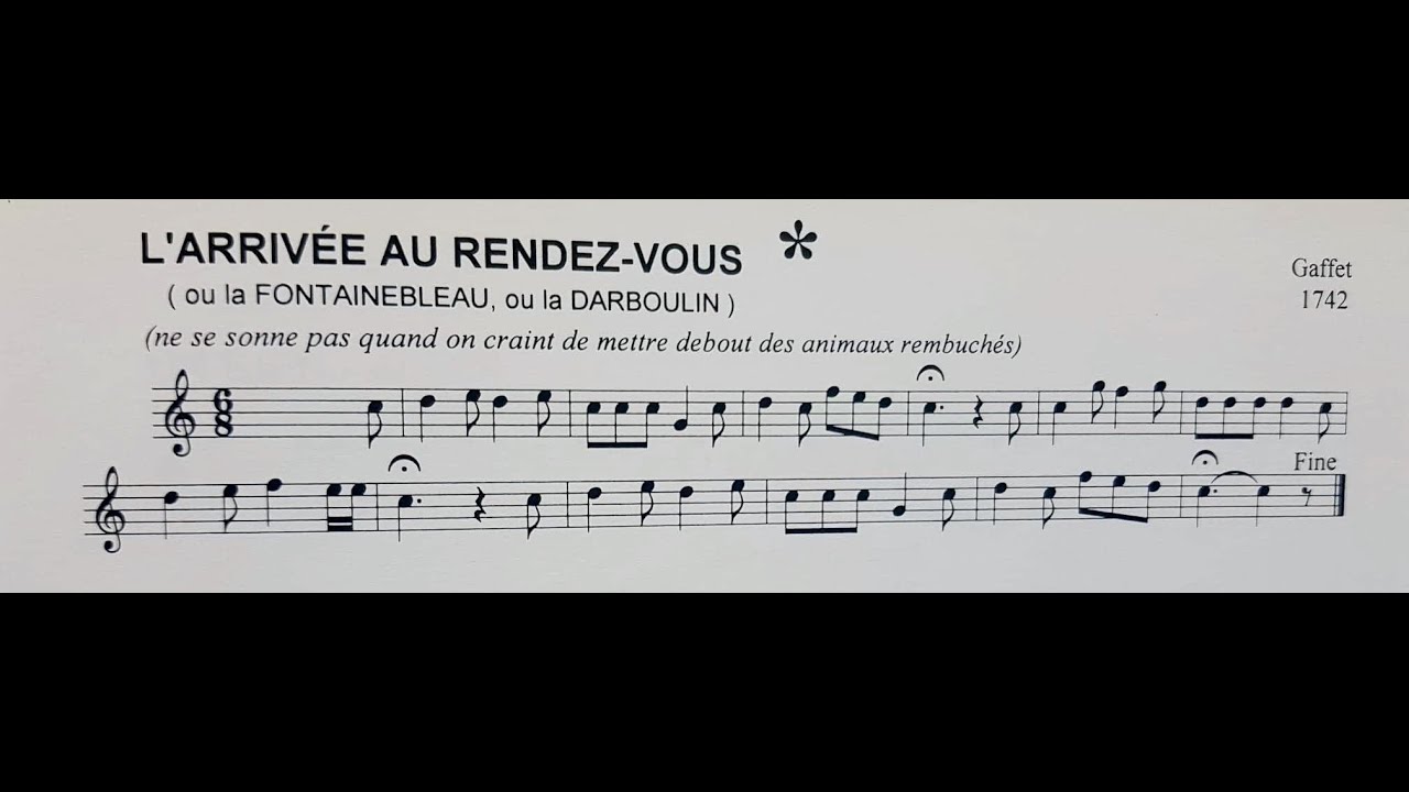 L’arrivée au rendez vous Trompe de chasse Guyaume Vollet