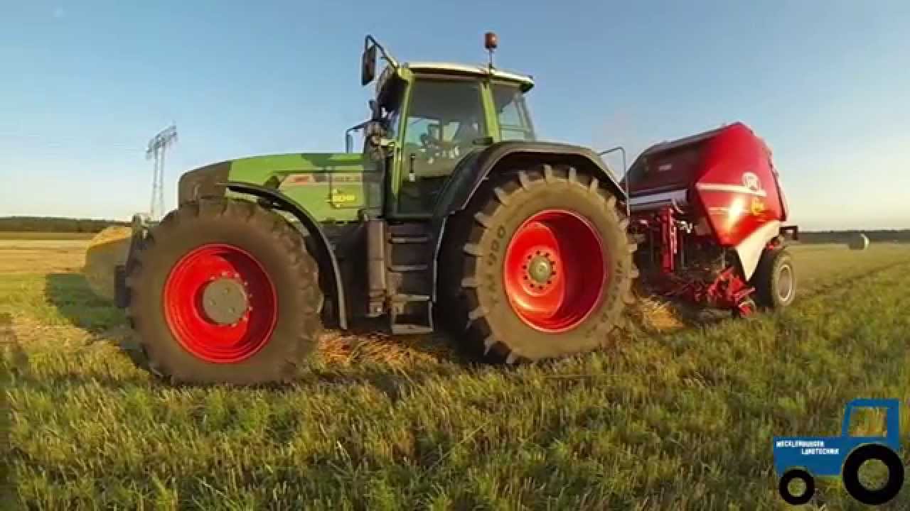 Fendt 926 presst Strohballen mit Lely Welger RP 535