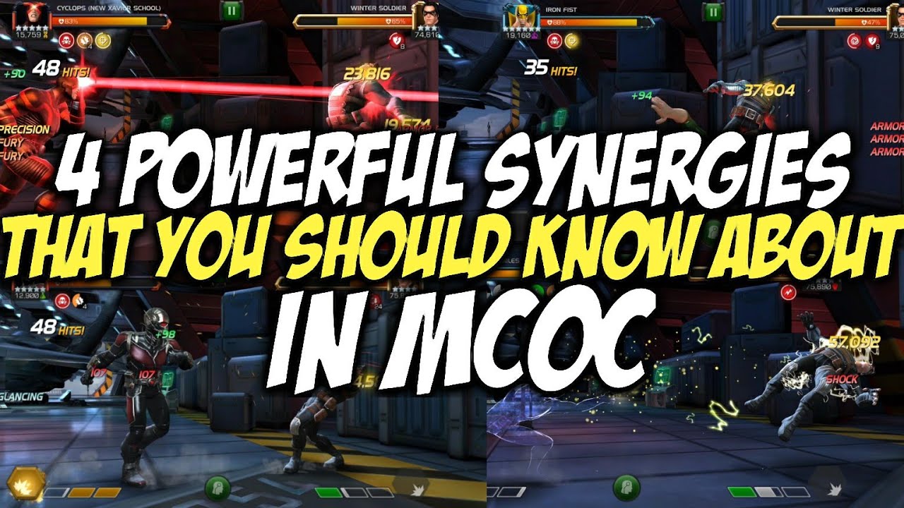 4 Powerful Synergies That You Should Probably Know About In MCOC | Marvel Contest Of Champions
