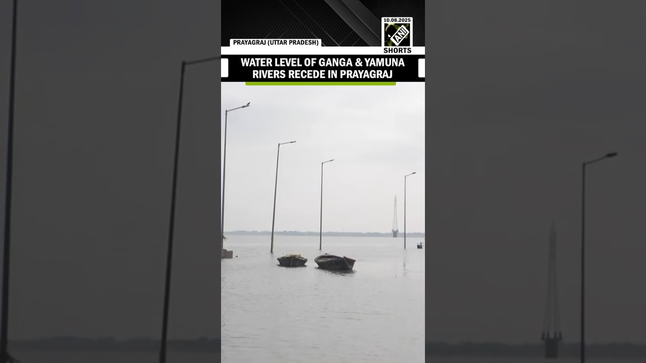Water level of Ganga & Yamuna rivers recede in UP’s Prayagraj