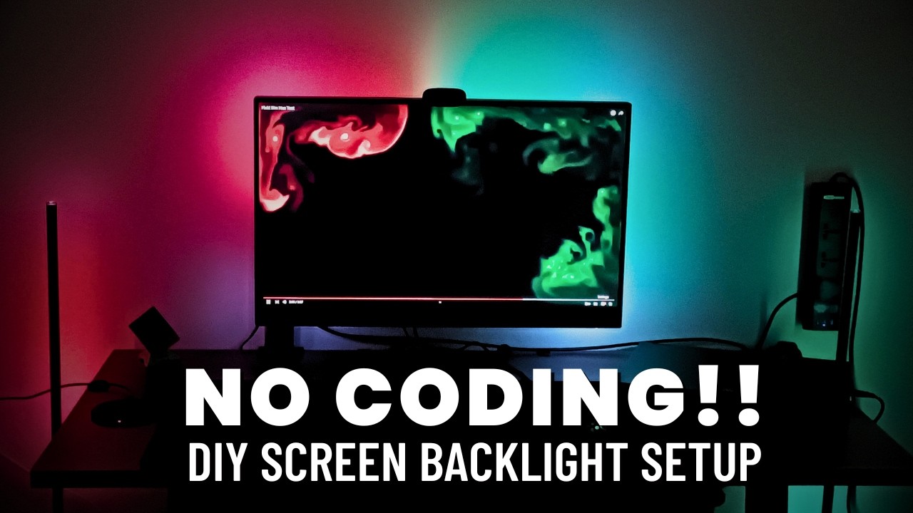 No Code DIY Screen Backlight | 10$ Setup | ESP32 WLED | SignalRGB