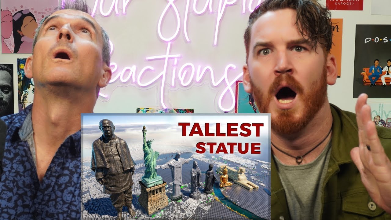Tallest Statue Size Comparison | India's Tallest Statue | REACTION!!