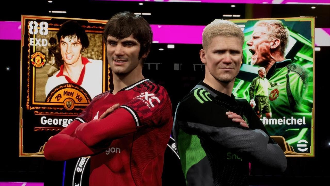 Tiro doble Box Opening Manchester United- George Best & Peter Schmeichel - eFootball_2026