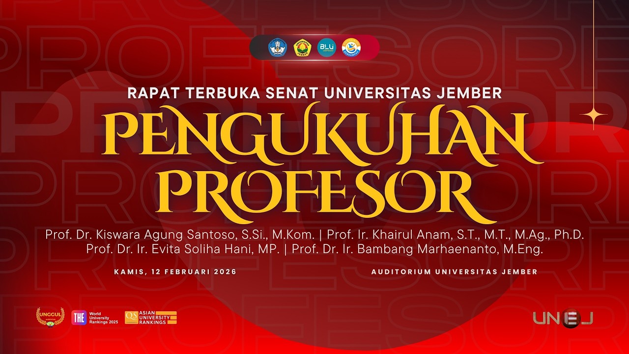 Pengukuhan Guru Besar - Universitas Jember