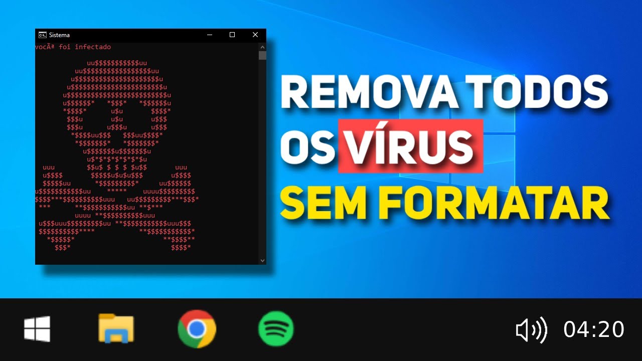 Como Eliminar Todos os V&iacute;rus do PC e Proteger Seus Arquivos!