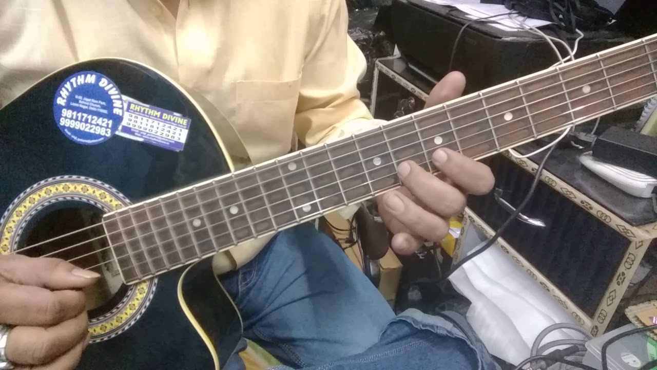 Ek Ladki Bheegi Bhagi Si Full Guitar Tab+Chords Lesson.