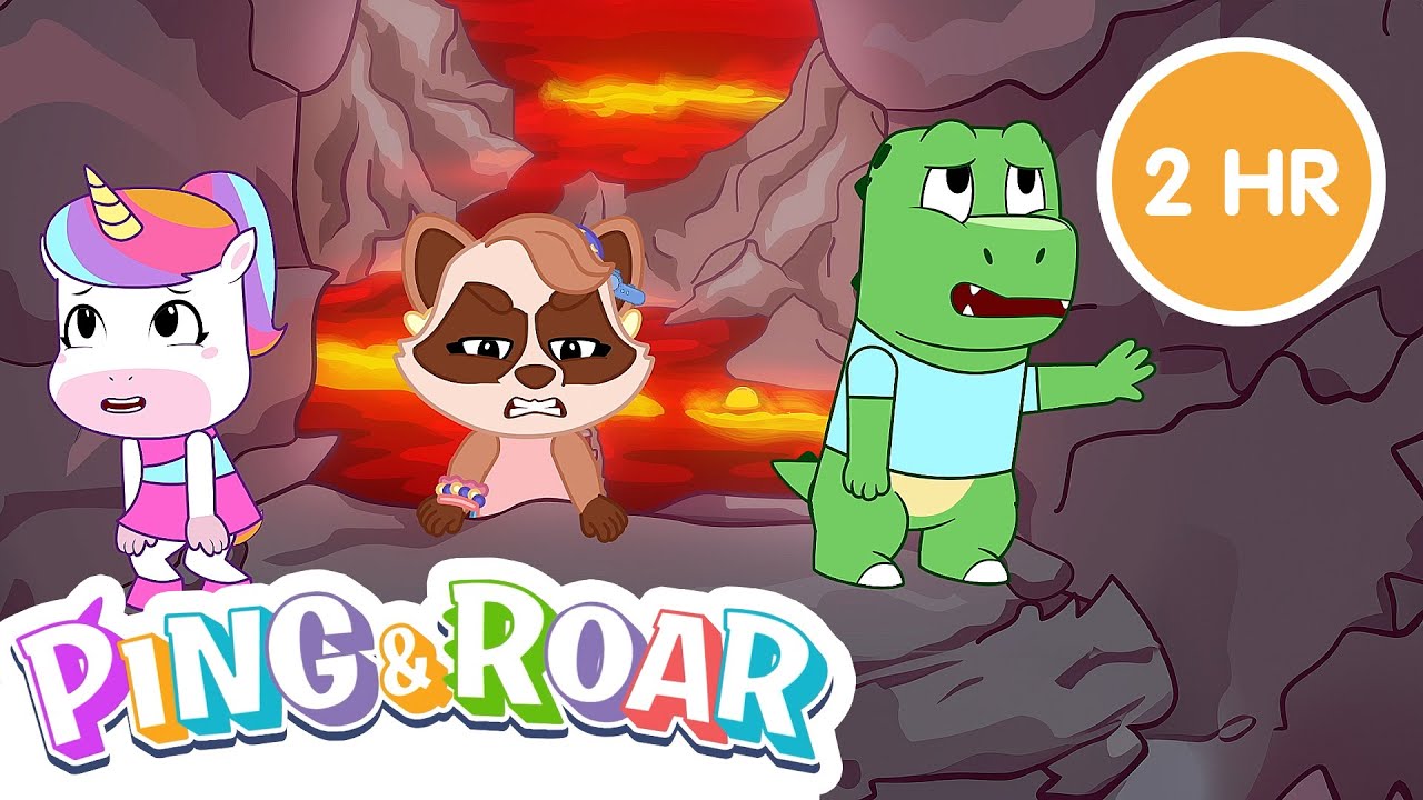 🦁 Ping & Roar Mega Fun Marathon! | 2 Hours of Kids Cartoon Adventures I Dino Unicorn Cartoon