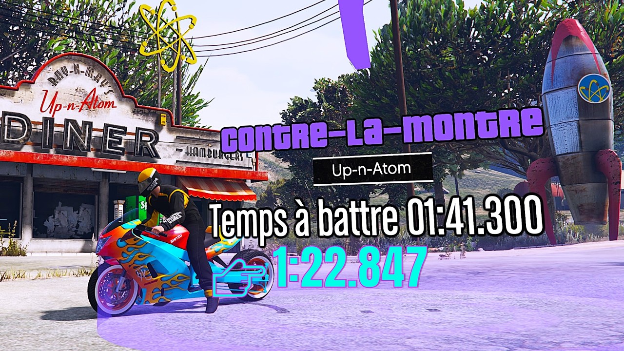 GTA Time Trial - Up n Atom - Fastest way. HSW Hakuchou Drag / PS5. Contre la Montre