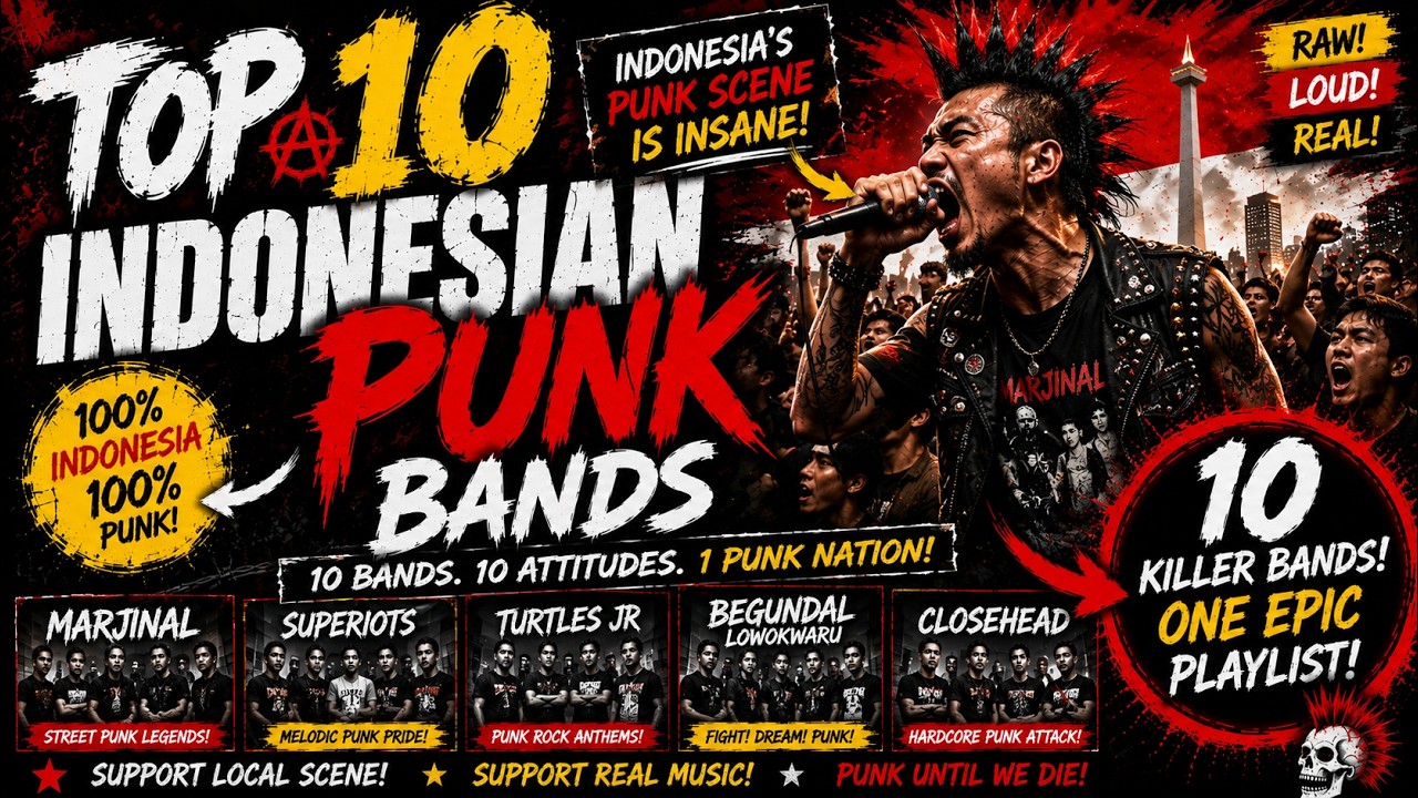 Top 10 Indonesian Punk Bands You Need to Hear | Underground Punk Playlist
