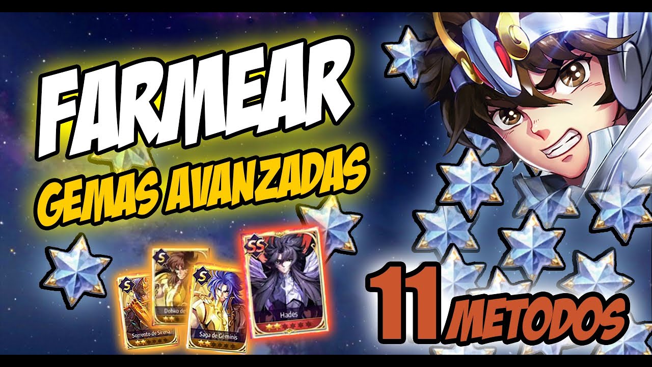 Como conseguir GEMAS AVANZADAS ► 11 METODOS ⭐ [Saint Seiya Awakening KOTZ]