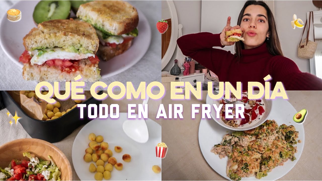 QUÉ COMO EN UN DÍA 😋 cocino TODO en AIR FRYER | Museecoco