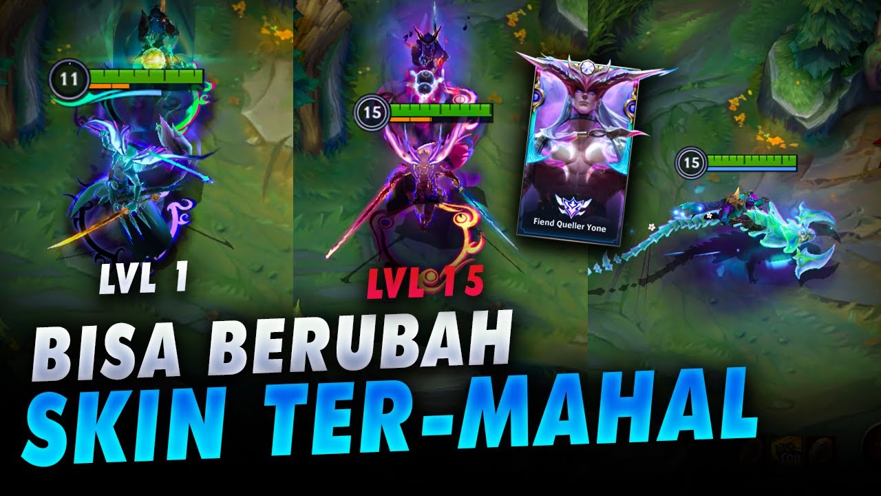 Skin Termahal di Wild Rift, Review Skin Ultimate Fiend Queller Yone, Swain, Camille, Varus, Pyke