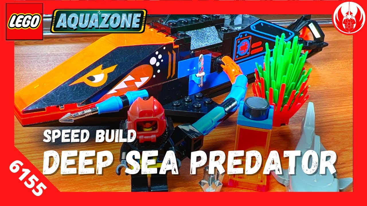 Lego Aquazone 6155 Deep Sea Predator Unboxing & Speed Build