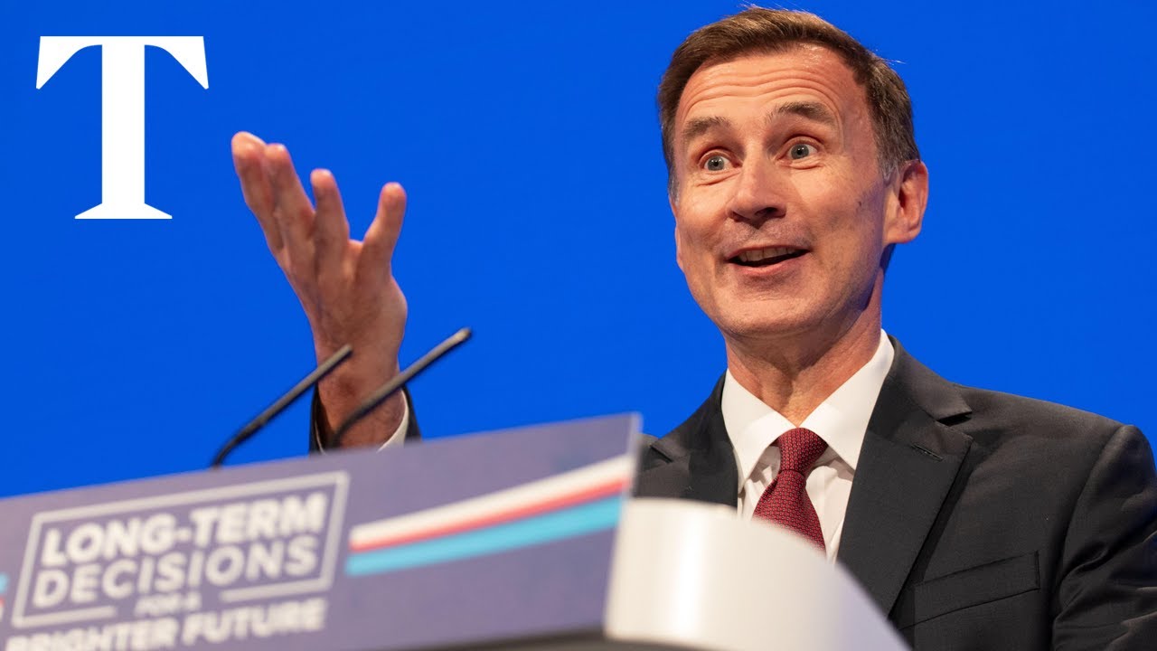 Jeremy Hunt unveils freeze on civil service recruitment at Tory party conference