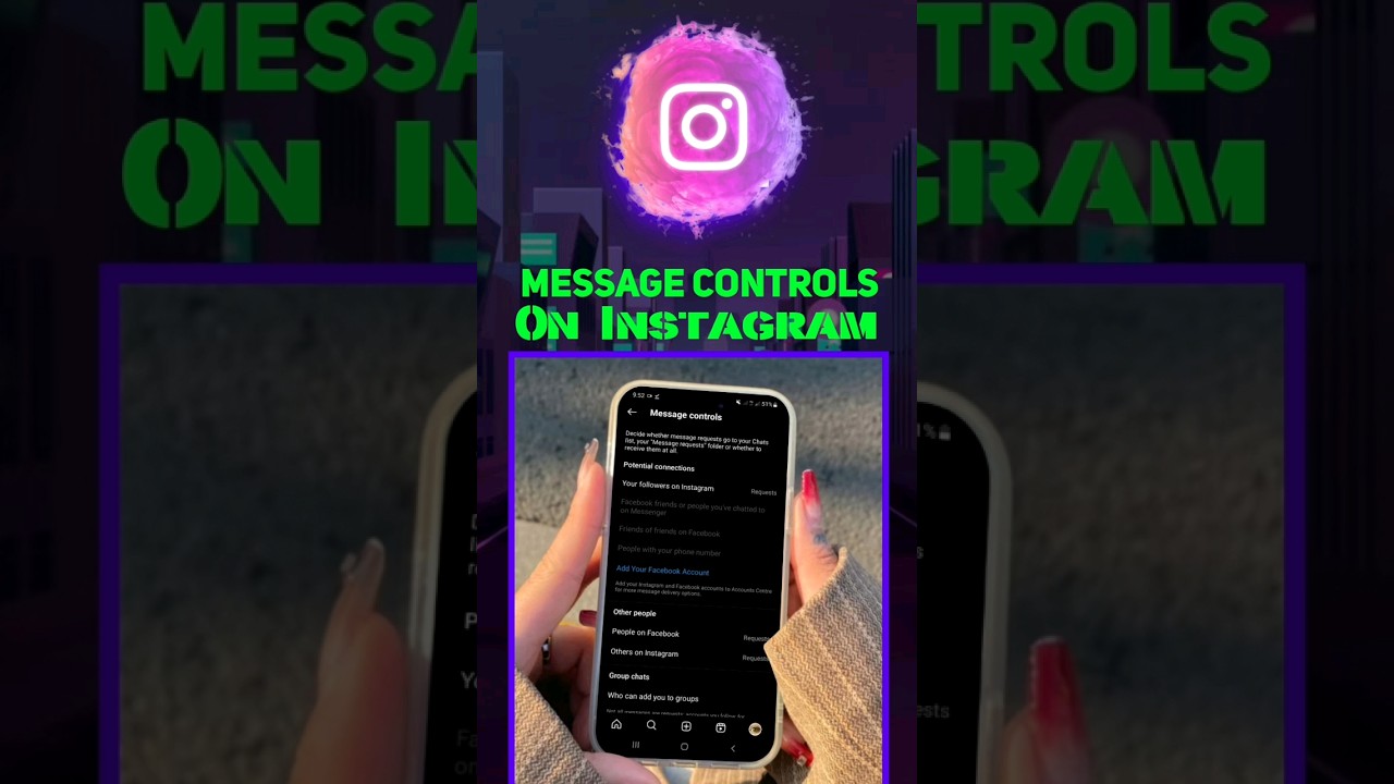 Message Control Panel on Instagram 