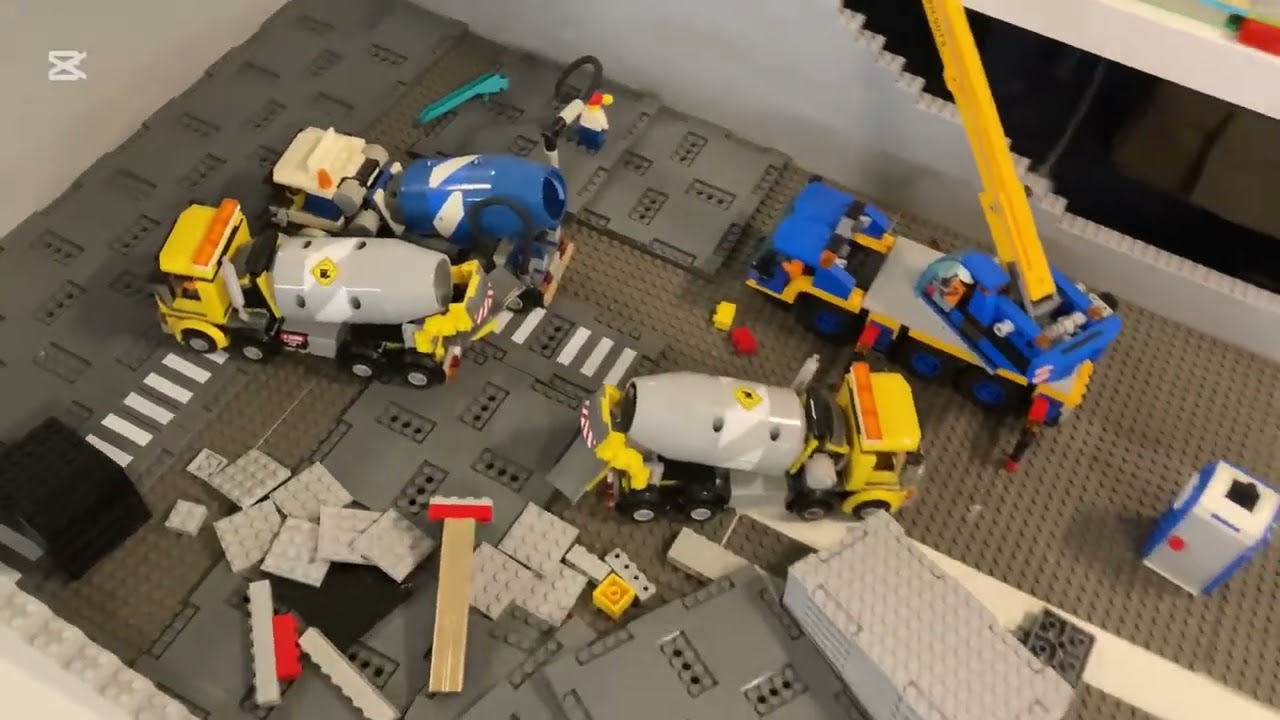 Lego city update start Build the underground parking garage and seaside market