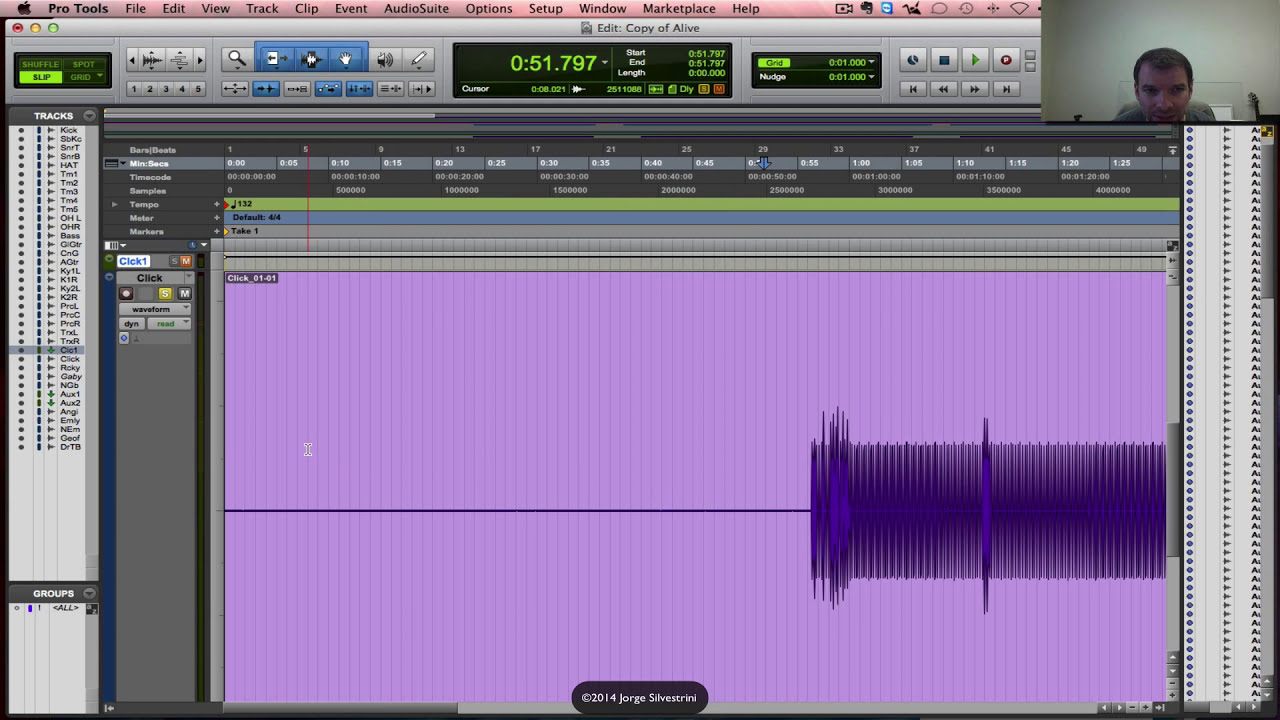 Cómo Alinear Pistas de Audio Al Click en Pro Tools 11 /// Jorge Silvestrini