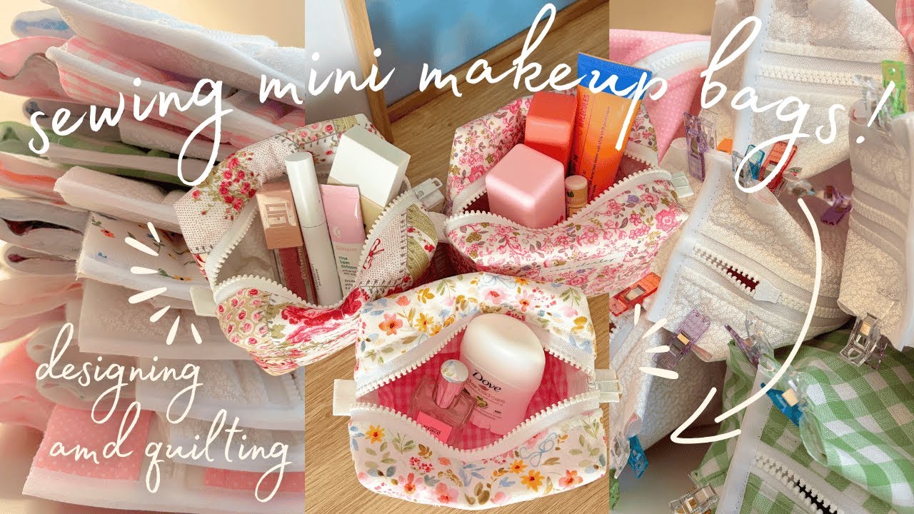Разработка и выпуск мини-косметичек⭐️👛✨ Создание, стегание, шитье и запуск новых изделий ручной р...