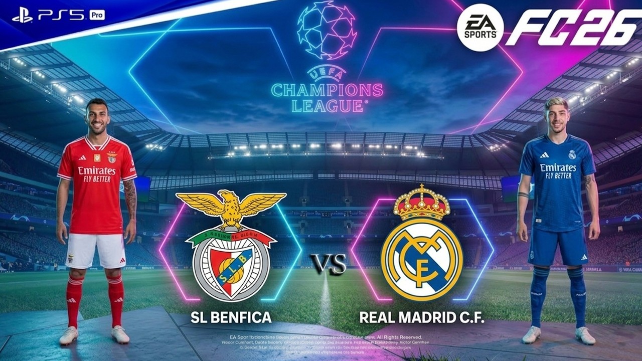 FC 26 - Benfica vs. Real Madrid - UEFA Champions League 25/26 Full Match | PS5™ Pro [4K60]