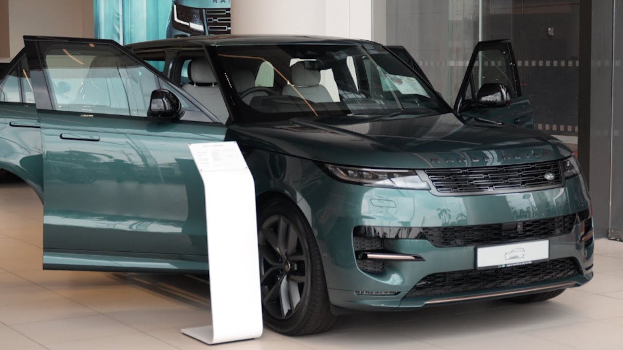 New 2025! Range Rover Sport in Giola Green & Light Cloud Perforated Windsor Leather
