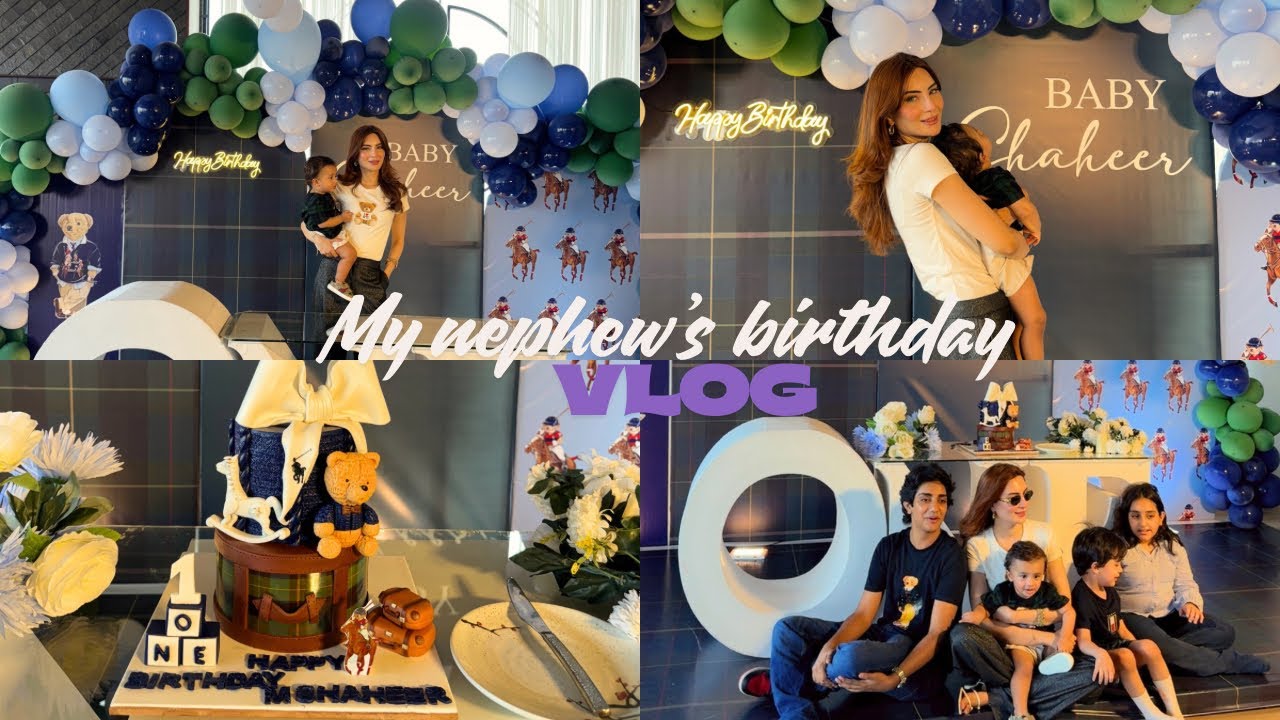 Everything about my nephew’s birthday vlog. Beautiful birthday decor and celebration 🎉🎂