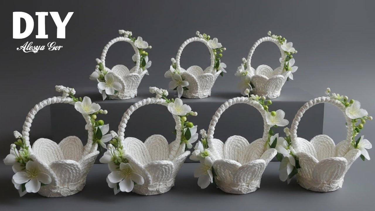 Wow ✨ How to Make Cord Baskets✨ Simple and Easy