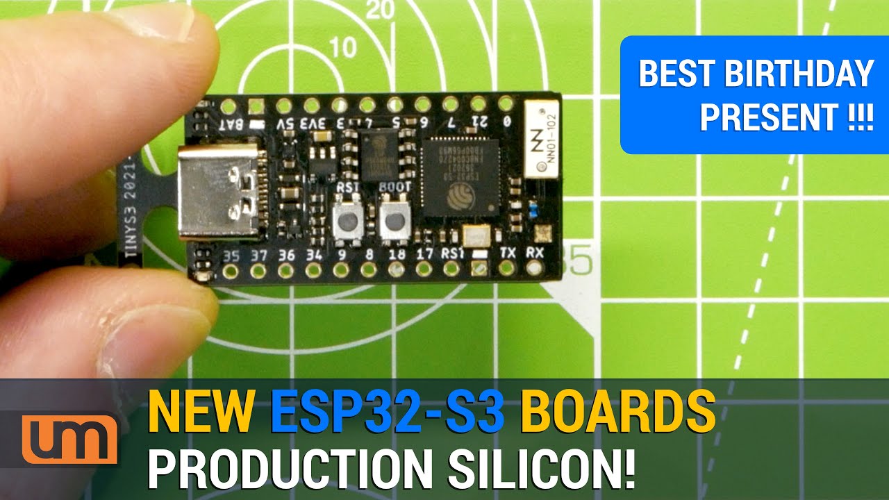 New ESP32-S3 boards - Production Silicon!