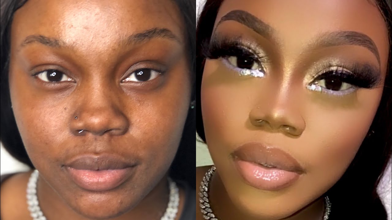 Client Makeup Tutorial Full Glam✨1k SUBS🦋