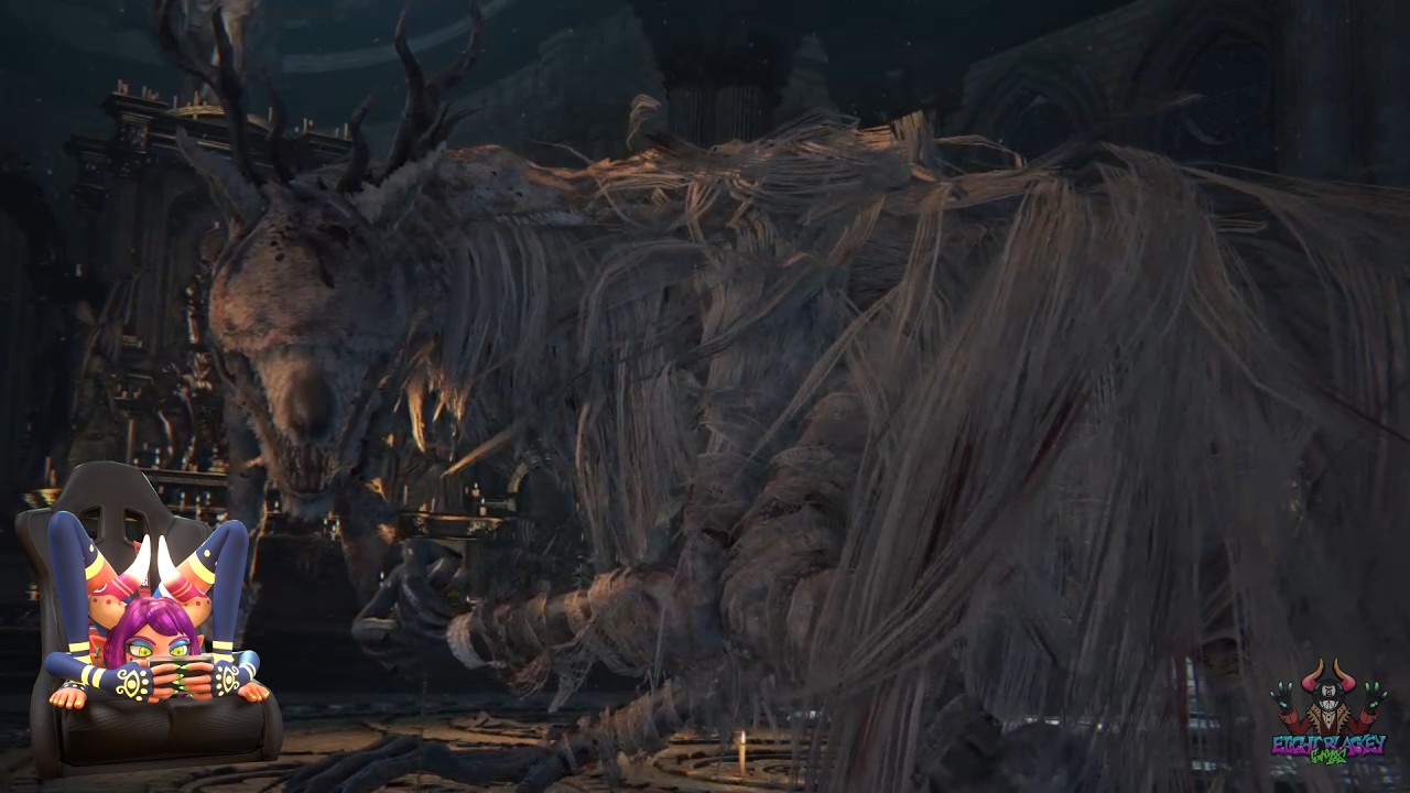 Fighting The Giant Beast Of The Cathedral - Aniliade Play's Bloodborne VS Vicar Amelia #bloodborne