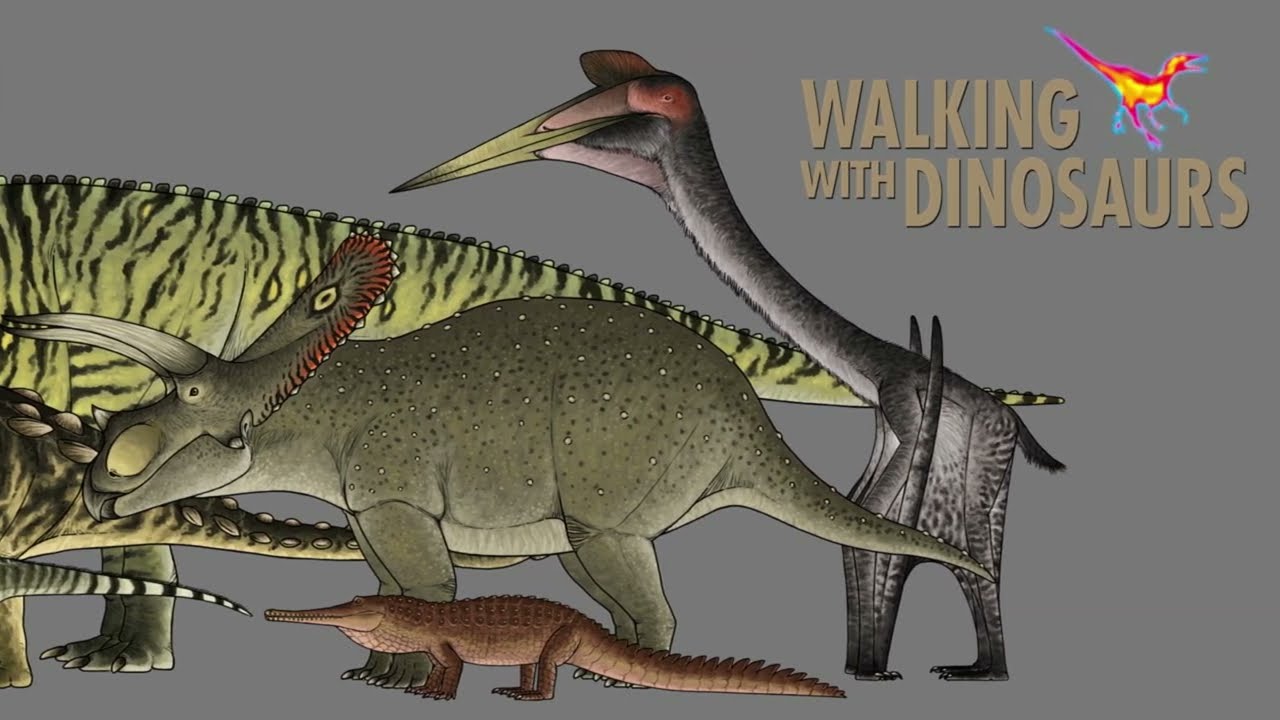 Walking with Dinosaurs size comparison with accurate dinosaurs by TrollMans