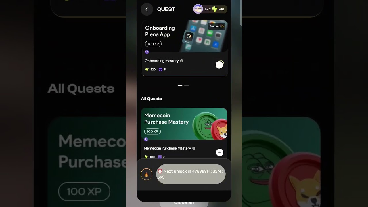 Earn XPs in Plena Wallet app to Earn Plena | Free mint for top 200 XPs leaderboard