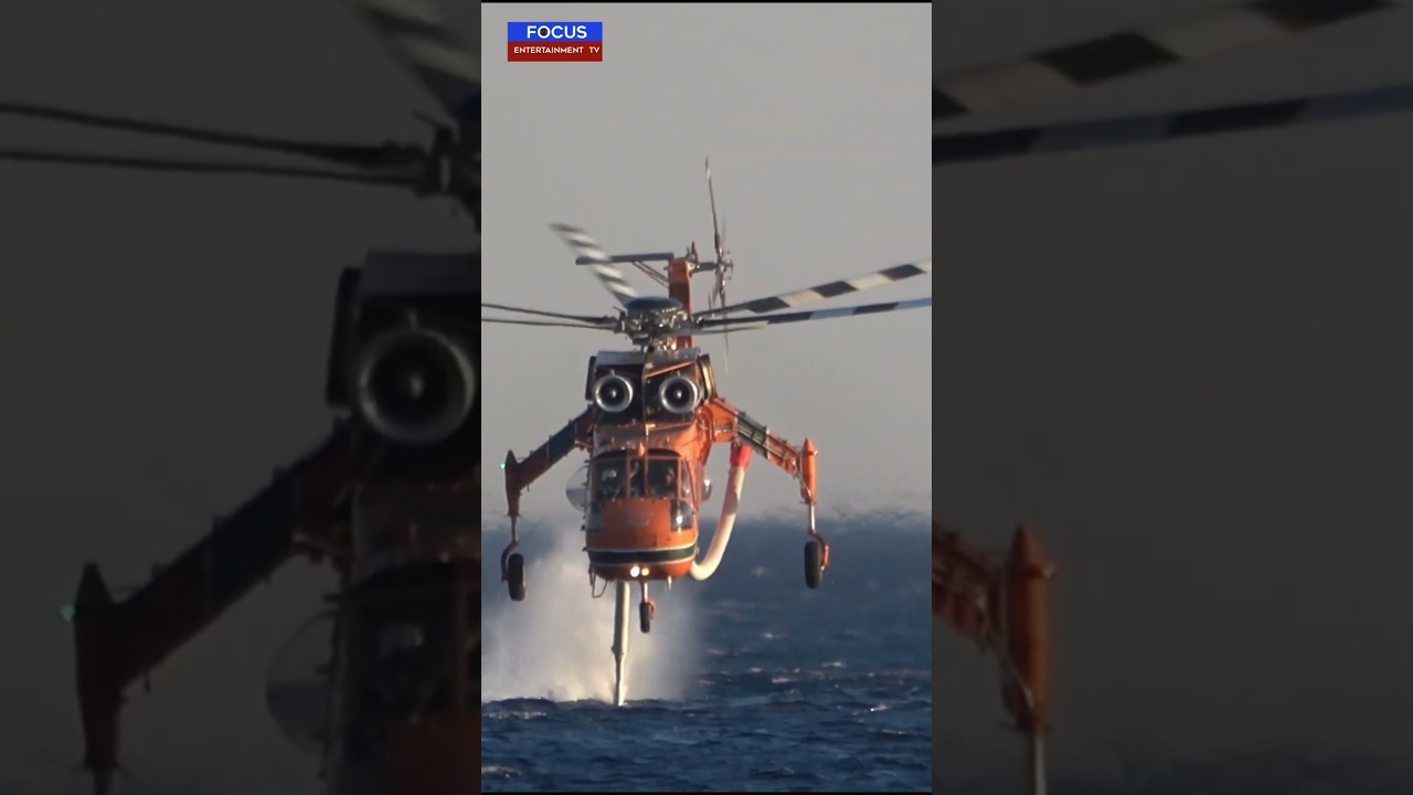 world largest heavy lift air crane helicopter sikorsky s64 skycrane  #shorts