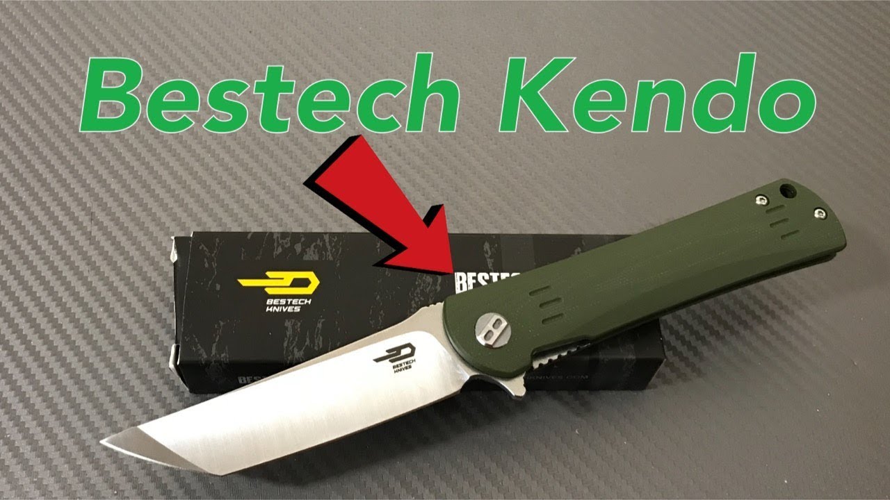 Bestech Kendo BG06B-1 linerlock flipper Knife with G10 scales