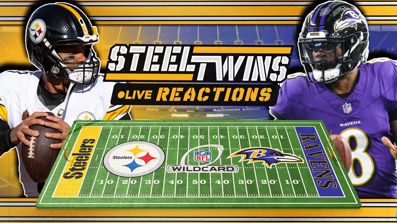 Steelers vs Ravens Wild Card Playoffs LIVE REACTIONS & WATCH PARTY #Steelers #Ravens #nflfootball