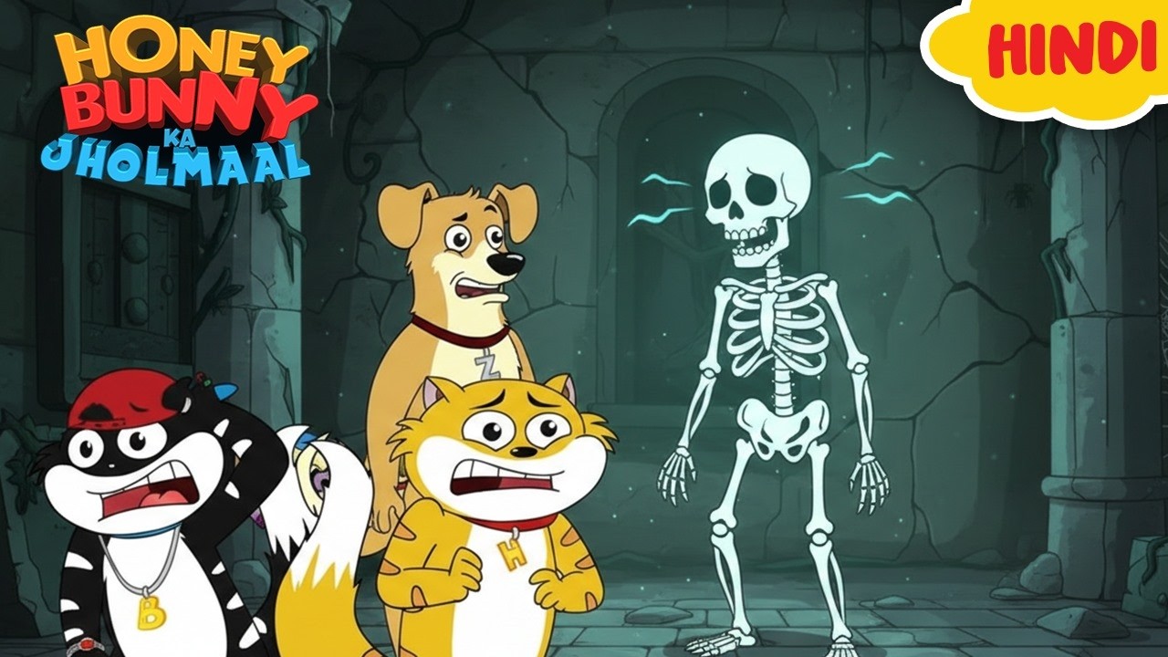 Honey Bunny को मिला बोलता हुआ कंकाल | Cartoon For Kids | Gags In Hindi |