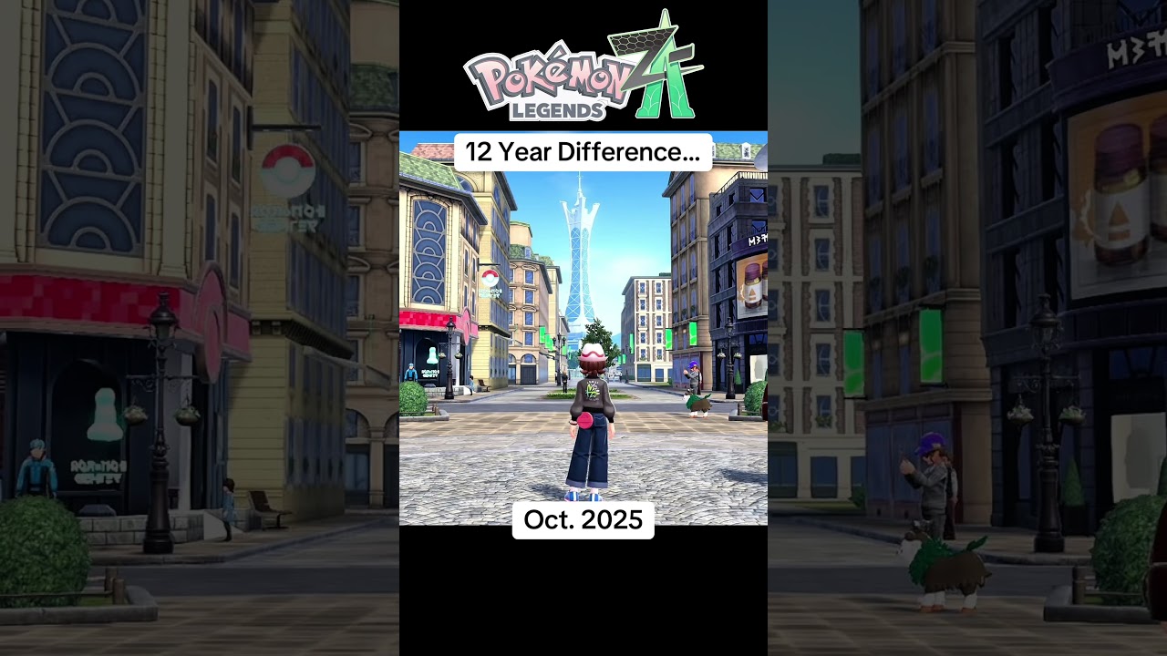 Pokemon Kalos Region 2013 vs 2025 #pokemon
