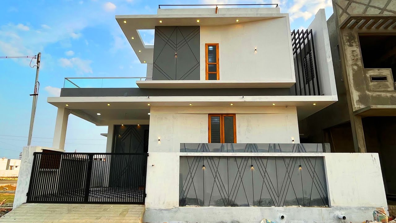 வீடுண்ணா இப்படி கட்டணும் | 1850 Sqftல் அசத்தலான 3BHK வீடு | Modern House with Cantilever Staircase
